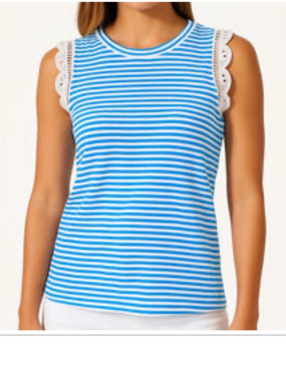 Lilly Pulitzer XL Lilly Pulitzer Lakelyn Bra Polo Upf 5 Amalfi
Blue...Size XL